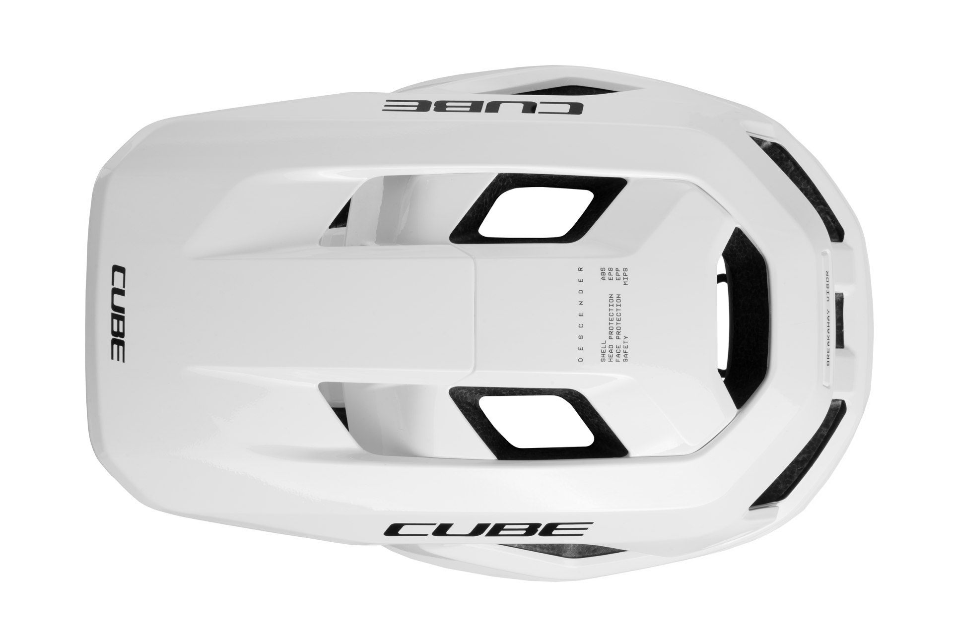 CUBE DESCENDER FULL FACE HELMET WHITE