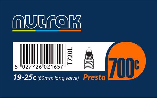 NUTRAK 700c PRESTA INNER TUBE 60mm