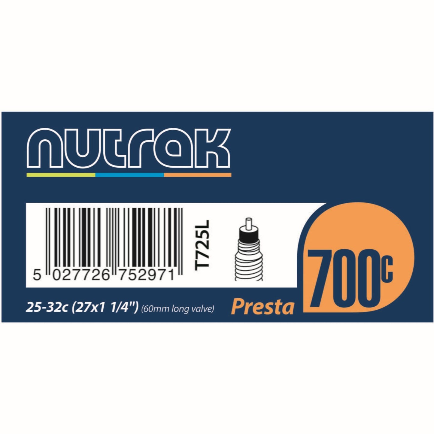 NUTRAK 700c PRESTA INNER TUBE 60mm