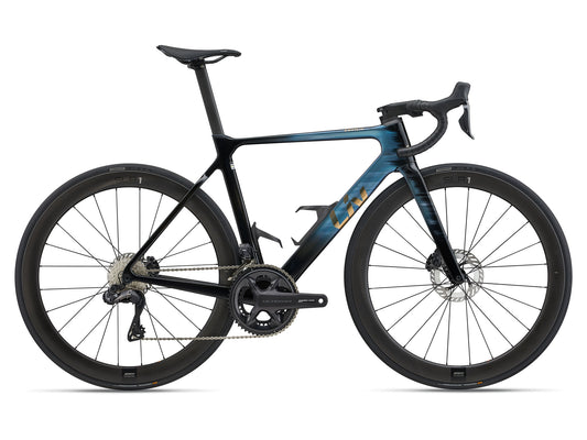GIANT LIV ENVILIV ADVANCED PRO 0 ROAD BIKE 2025 GLOSS OCEAN TWILIGHT/CARBON SMOKE/GOLD CHROME