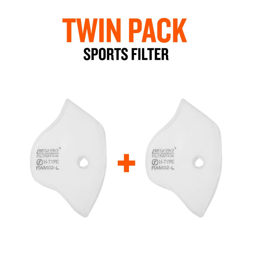 RESPRO SPORTS FILTER - TWIN PACK