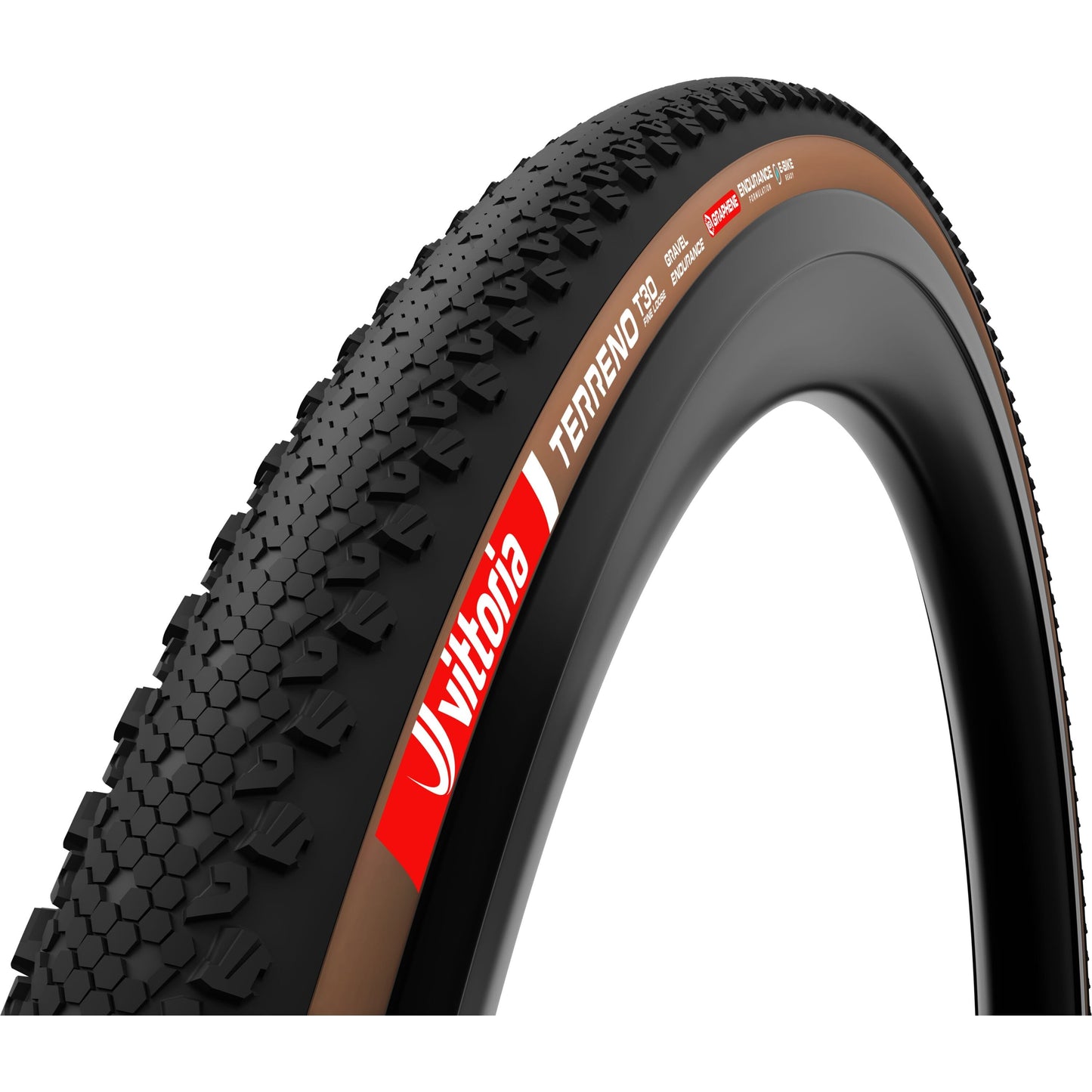 VITTORIA TERRENO T30 FINE LOOSE 700C GRAVEL ENDURANCE TLR E-25 FOLDING TYRE BROWN