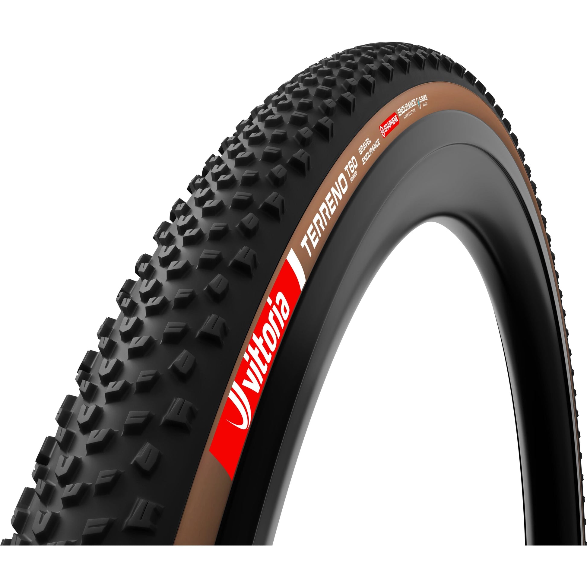 VITTORIA TERRENO T60 MIXED 700C GRAVEL ENDURANCE BROWN G2.0 TUBELESS READY TYRE
