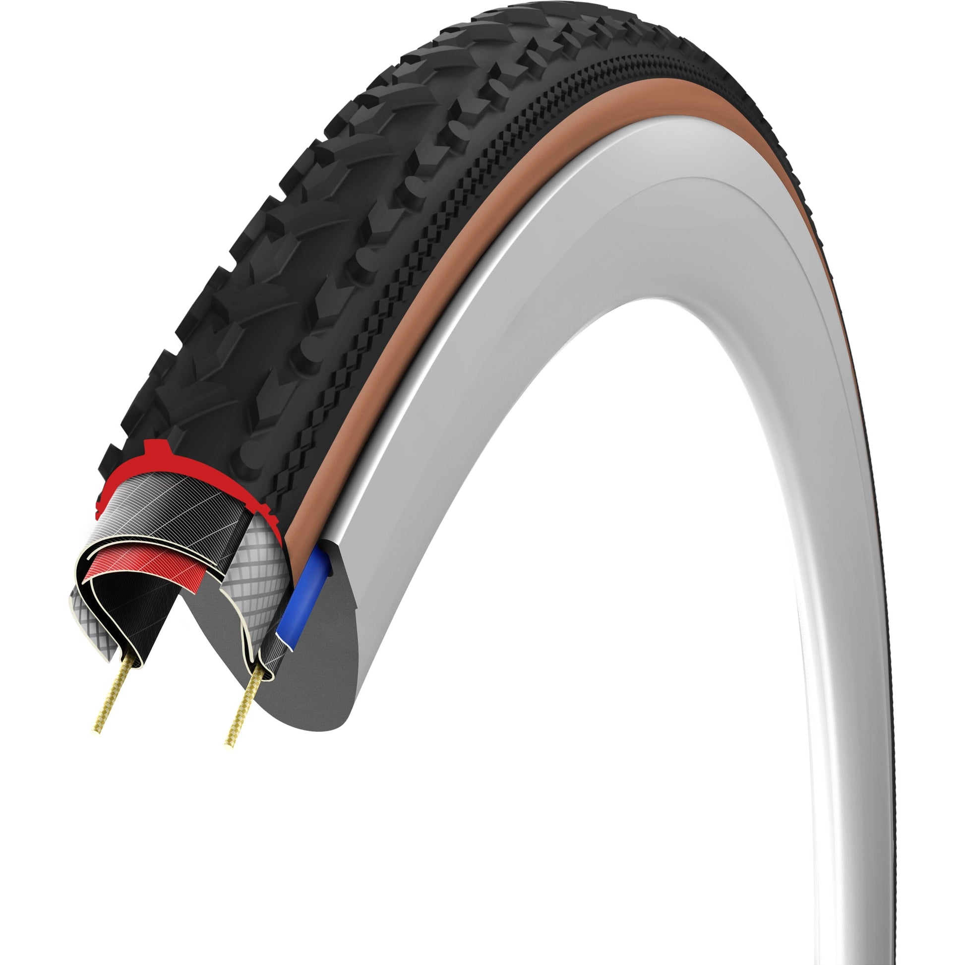 VITTORIA TERRENO T80 COARSE LOOSE 700C GRAVEL ENDURANCE TLR E-50 FOLDING TYRE BROWN