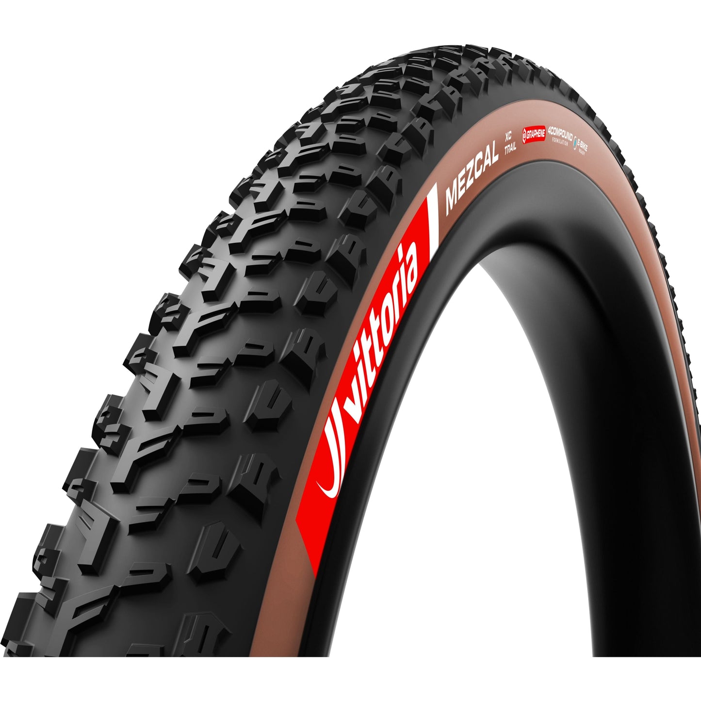 VITTORIA MEZCAL III XC TRAIL 29" TLR 4C-GRAPHENE 2.0 FOLDING TYRE BROWN