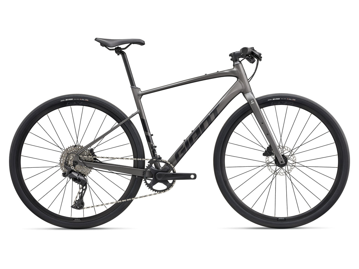 GIANT FASTROAD AR 1 HYBRID BIKE 2027 SATIN STEALTH CHROME