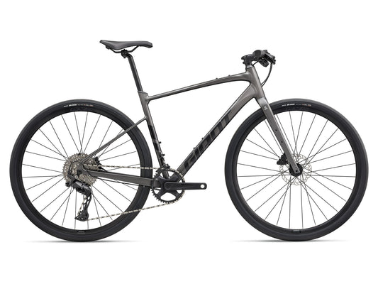 GIANT FASTROAD AR 1 HYBRID BIKE 2027 SATIN STEALTH CHROME