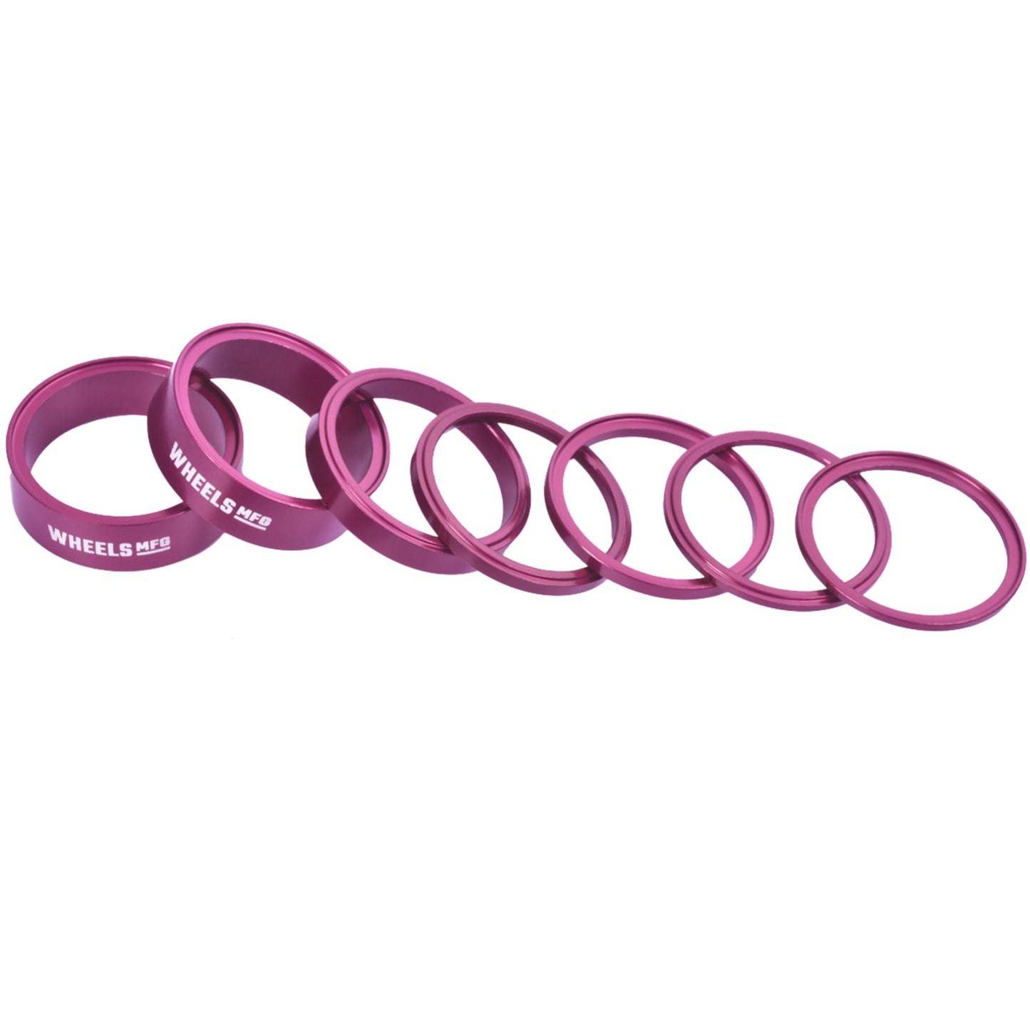 WHEELS MANUFACTURING STACKRIGHT HEADSET SPACER KIT - RED