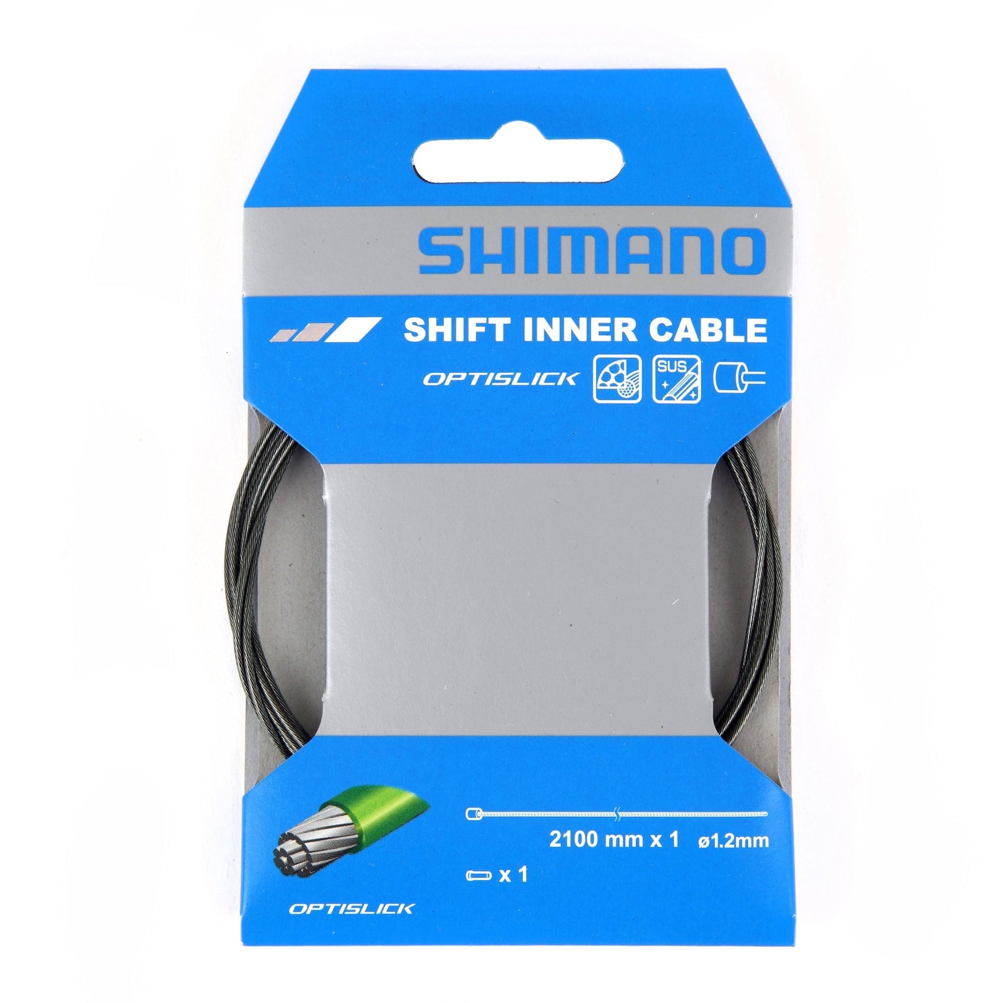 SHIMANO OPTISLICK SHIFT INNER CABLE 1.2mm x 2100mm