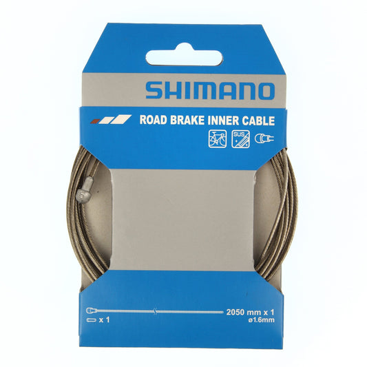 SHIMANO ROAD STAINLESS STEEL SUS BRAKE INNER CABLE 1.6mm x 2050mm