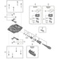 SHIMANO PD-GR500 REPLACEMENT PINS & SPACERS (9 PIECES)